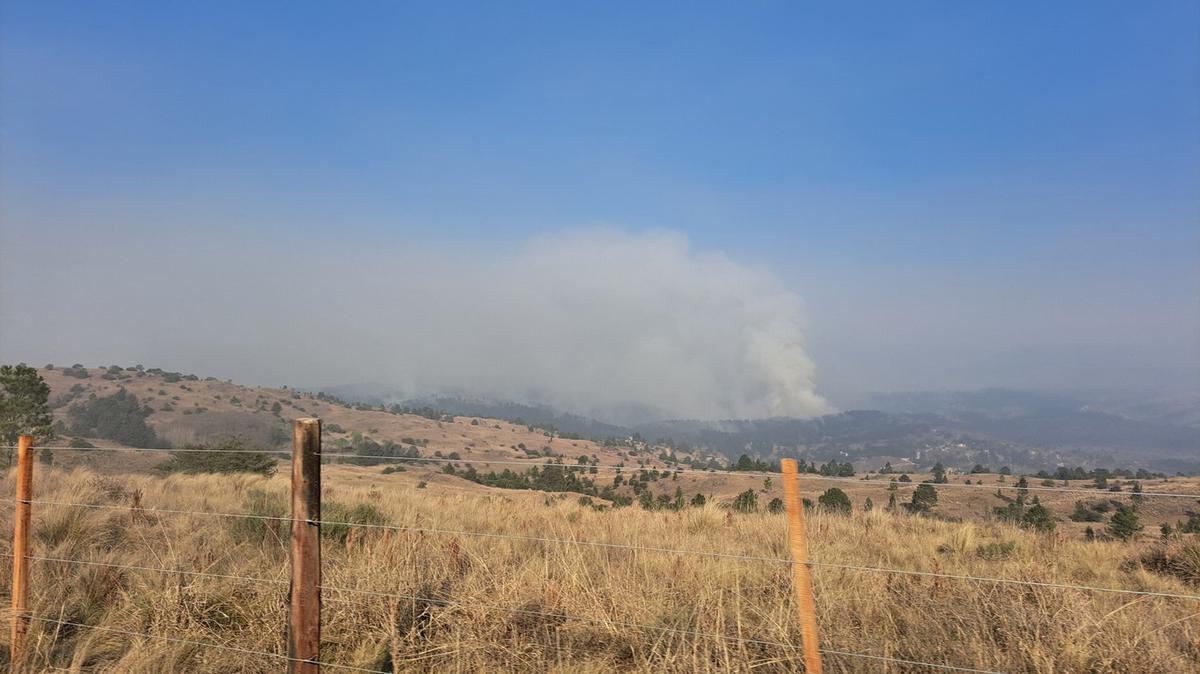 FOTO: El Durazno, arrasado por el fuego.