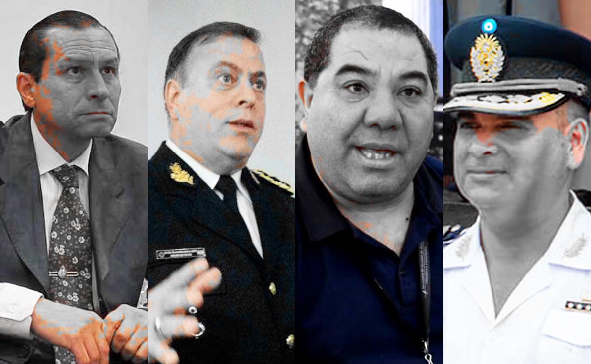 FOTO: Bouvier; Folli; Concha; Mercado; Nuestros jefes de seguridad...presos.